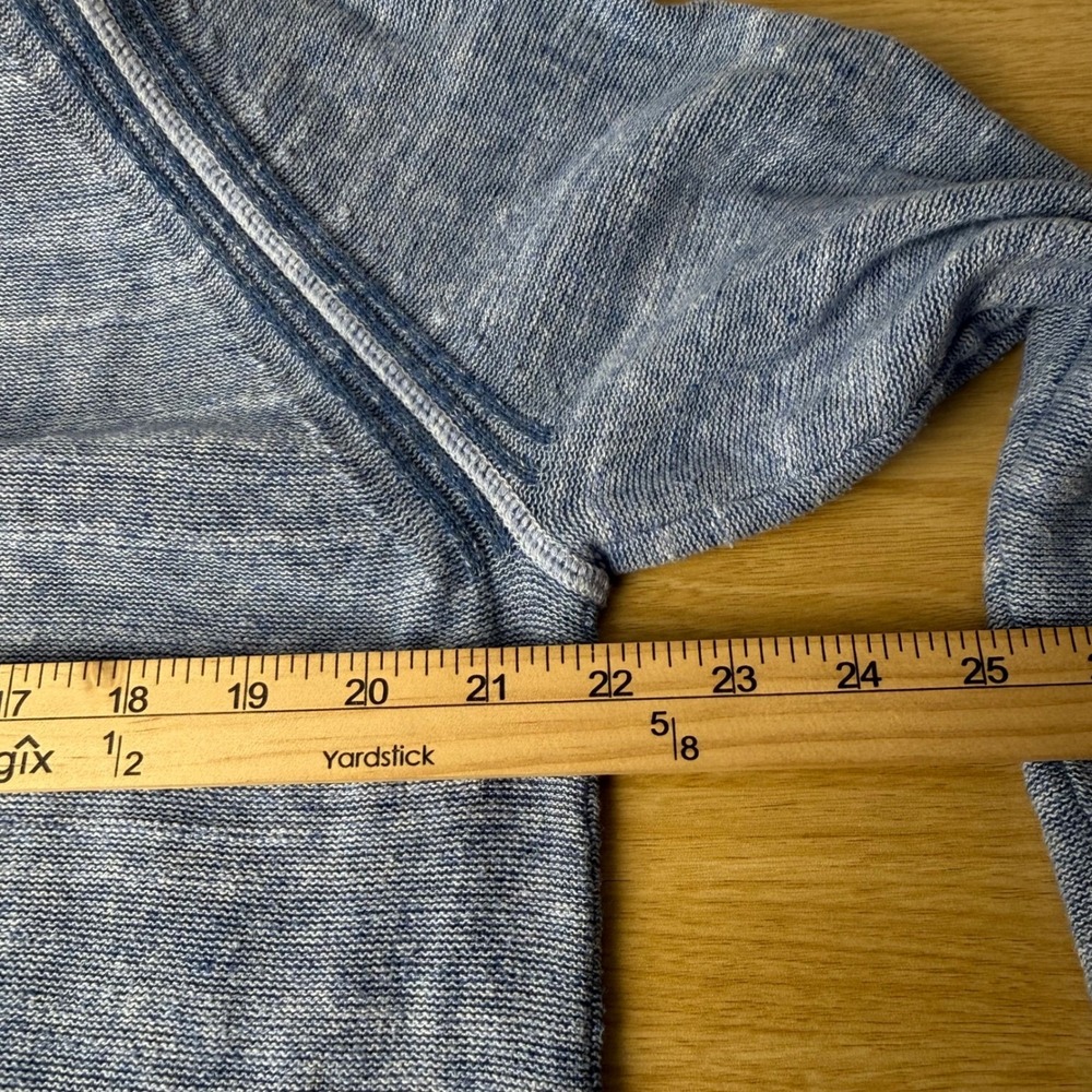 Tommy Bahama Reversible 1/4 Zip Raglan Pullover Sweater Mens L Blue Nautical - Picture 5 of 13